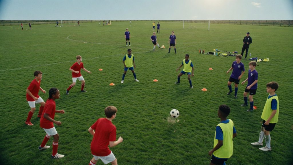 Soccer drills for spacing